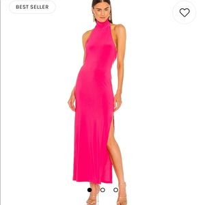 Norma Kamali Halter Turtle Gown